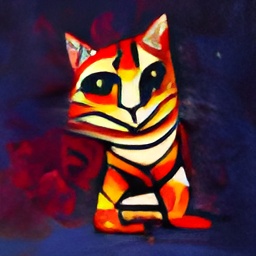 generated: a super math wizard cat, richly textured oil painting #7